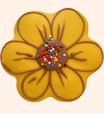 Имбирный пряник - желтый цветок